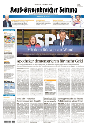 Cover of Neuss-Grevenbroicher Zeitung Neuss