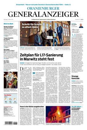 Cover of Oranienburger Generalanzeiger