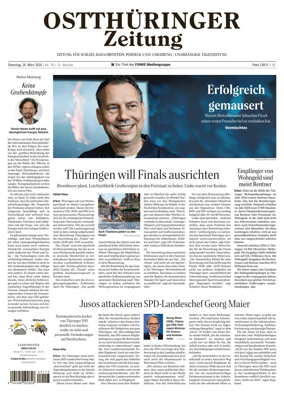 Cover of Ostthuringer Zeitung (Posneck)