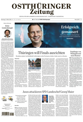 Cover of Ostthuringer Zeitung (Landkreis Saalfeld-Rudolstadt)