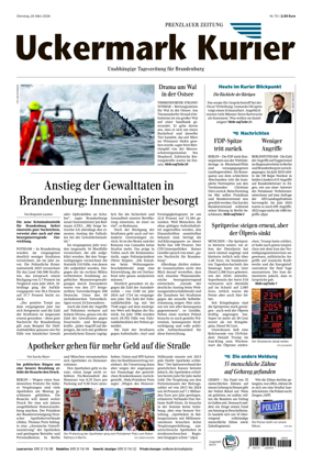 Cover of Prenzlauer Zeitung