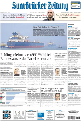 Cover of Saarbruecker Zeitung