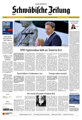 Cover of Schwabische Zeitung (Alb-Donau)