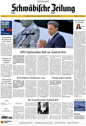 Cover of Schwabische Zeitung (Tettnang)