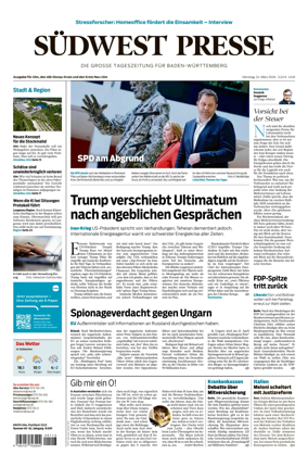 Cover of Sudwest Presse