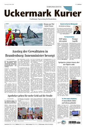 Cover of Templiner Zeitung