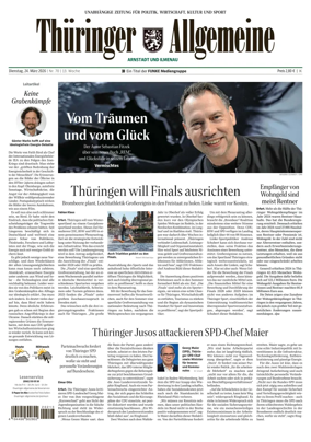 Cover of Thuringer Allgemeine (Arnstadt und Ilmenauz)