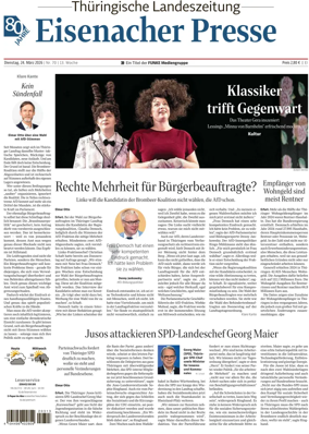 Cover of Thuringische Landeszeitung (Eisenach)