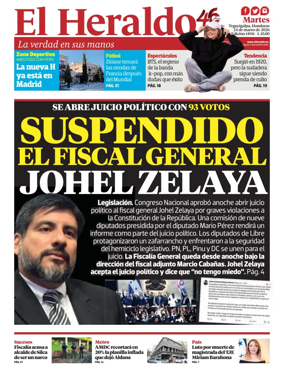 Cover of Diario El Heraldo