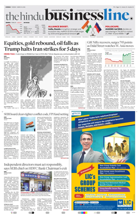 Cover of BusinessLine (Chennai)