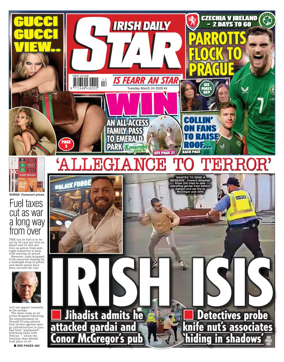 Cover of Irish Daily Star