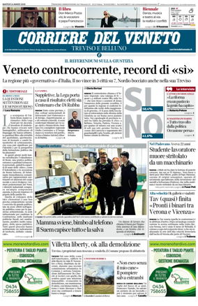 Cover of Corriere del Veneto (Treviso e Belluno)