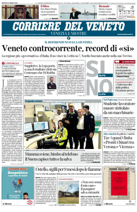 Cover of Corriere del Veneto (Venezia e Mestre)