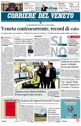 Cover of Corriere del Veneto (Vicenza e Bassano)