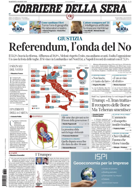 Cover of Corriere della Sera