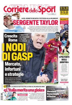 Cover of Corriere dello Sport (Lazio)