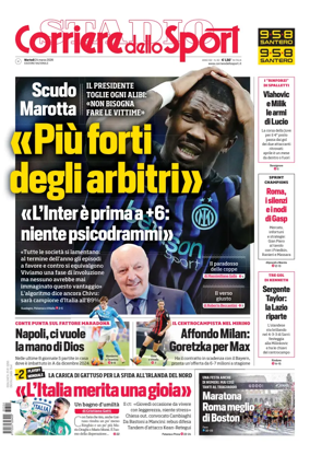 Cover of Corriere dello Sport (Nazionale)