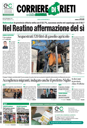 Cover of Corriere di Rieti