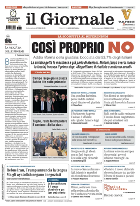 Cover of Il Giornale (Italy)