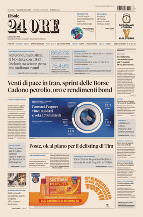Cover of Il Sole 24 Ore