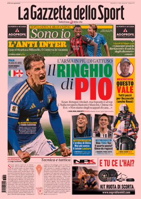 Cover of La Gazzetta dello Sport