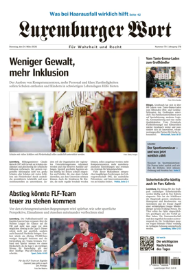 Cover of Luxemburger Wort