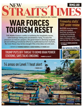 Cover of New Straits Times