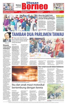 Cover of Utusan Borneo (Sabah)