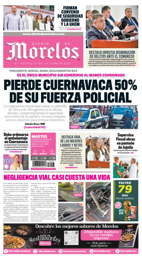Cover of Diario de Morelos