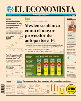 Cover of El Economista (Mexico)