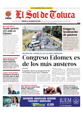 Cover of El Sol de Toluca
