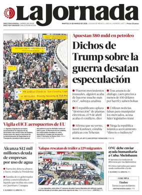 Cover of La Jornada