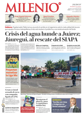 Cover of Milenio Jalisco