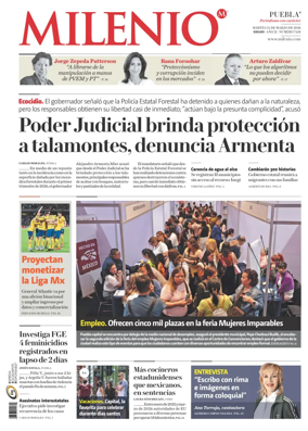 Cover of Milenio Puebla