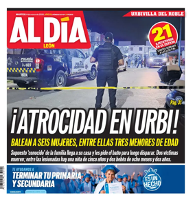Cover of Periodico Al Dia (Leon)