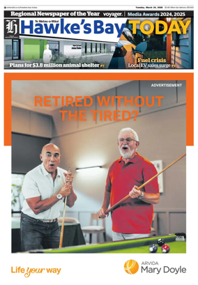 Cover of Hawke's Bay Today