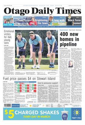 Cover of Otago Daily Times