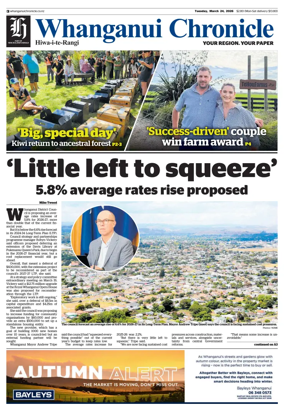 Cover of Whanganui Chronicle