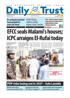 Cover of Daily Trust