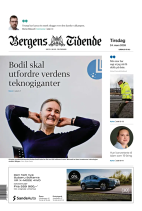 Cover of Bergens Tidende