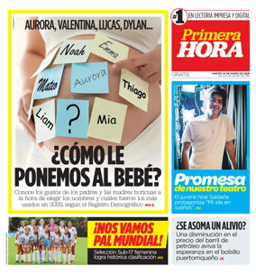 Cover of Primera Hora