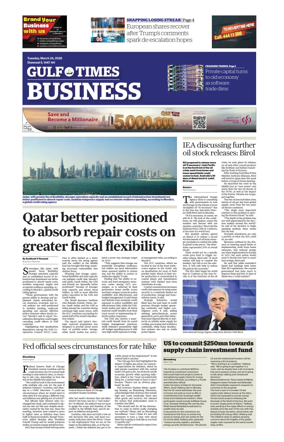 Cover of Gulf Times Business