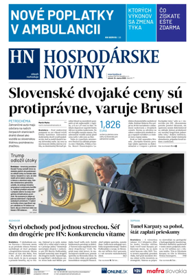 Cover of Hospodarske noviny