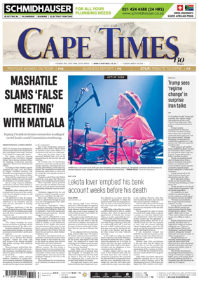 Cover of Cape Times