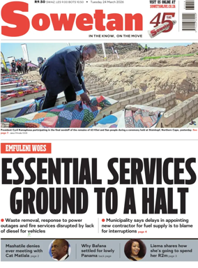 Cover of Sowetan