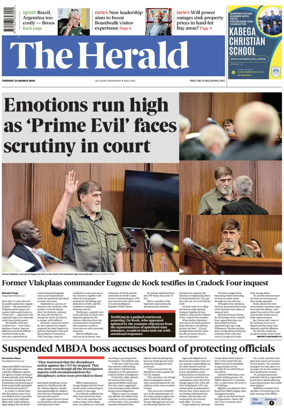 Cover of The Herald (South Africa)