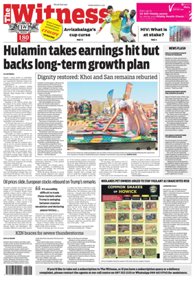 Cover of The Witness (South Africa)