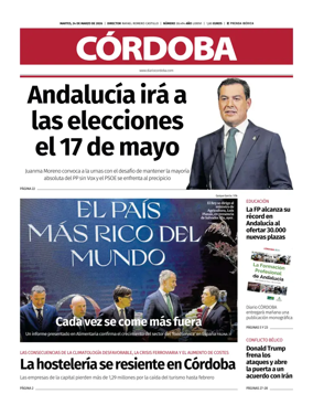 Cover of Diario Cordoba