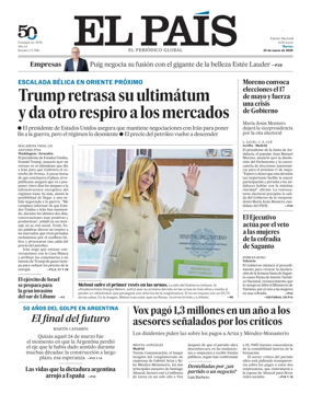 Cover of El Pais (Galicia)