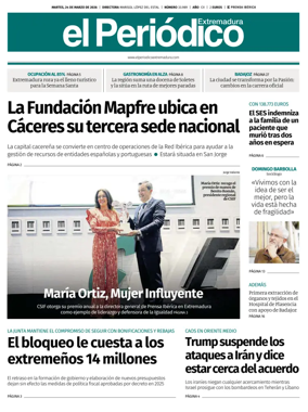 Cover of El Periodico Extremadura